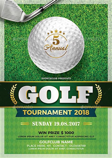 Golf Tournament Flyer Templates .